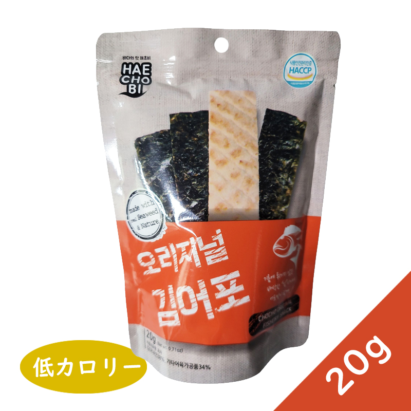 【20g×4袋】オリジナル味 海苔フィッシュスナック / ヘルシー低カロリー 