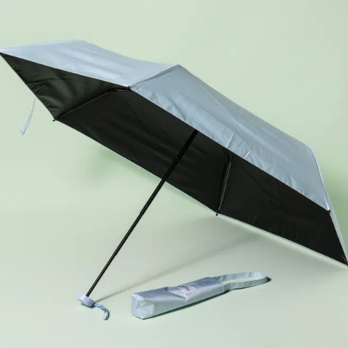 【ダイソ】ハンドルポーチ付 カラー3段 晴雨兼用傘 (6K / 50cm) 