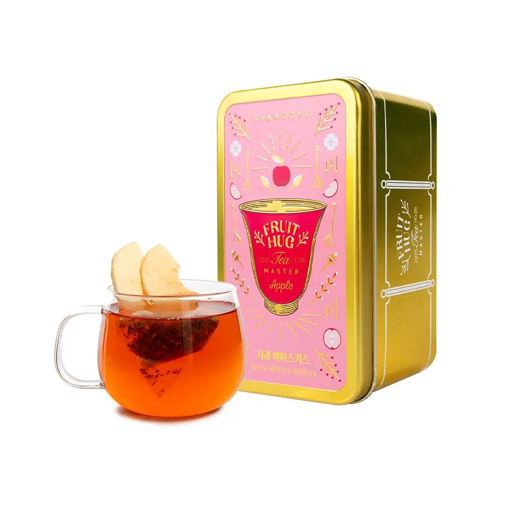 【双渓名茶】フルーツハグティー 缶 アップルハイビスカス
