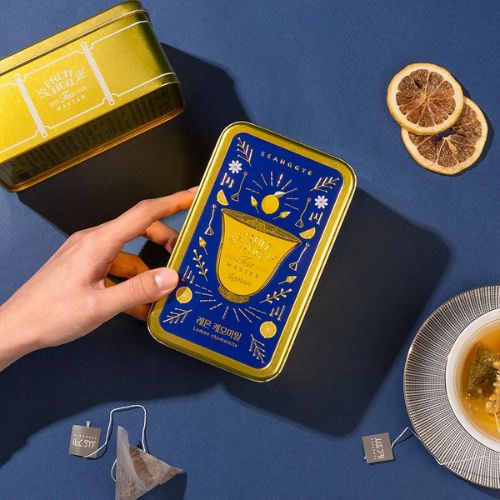 【双渓名茶】フルーツハグティー 缶 レモンカモミール